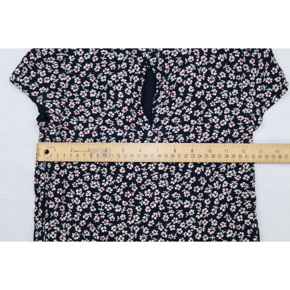 Polo Ralph Lauren Dress Girls Sz 6 Blue Floral Fit Flare Button Lined Collared - Picture 11 of 13